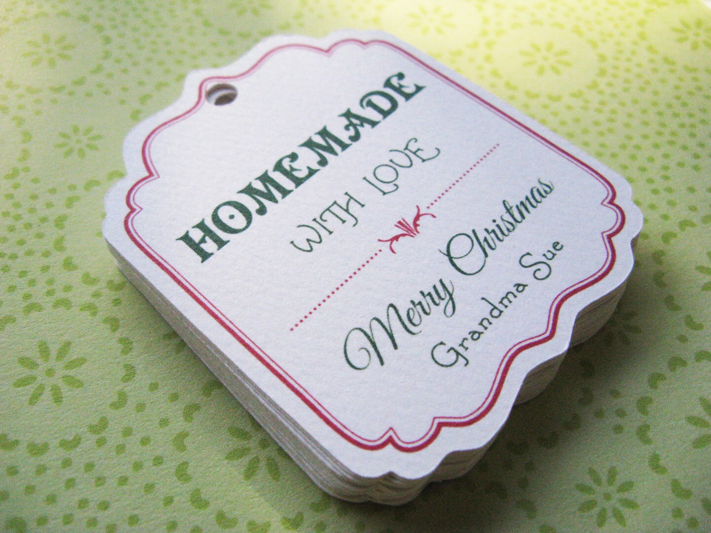 Goodie Bag Tags for Homemade Gifts Christmas Vintage Tags for
