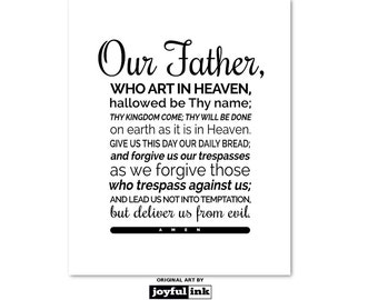 Our Father PRINTABLE for Orthodox Christians & Catholics 8x10 ...