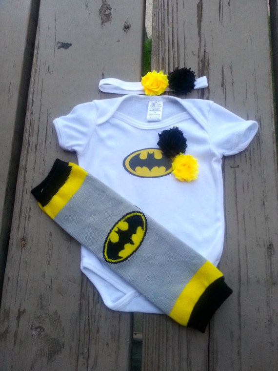 Batman Girl Onesie - Bat Girl - Super Hero - Baby Shower - Halloween - Birthday - 2T, 3T, 4T, 5T