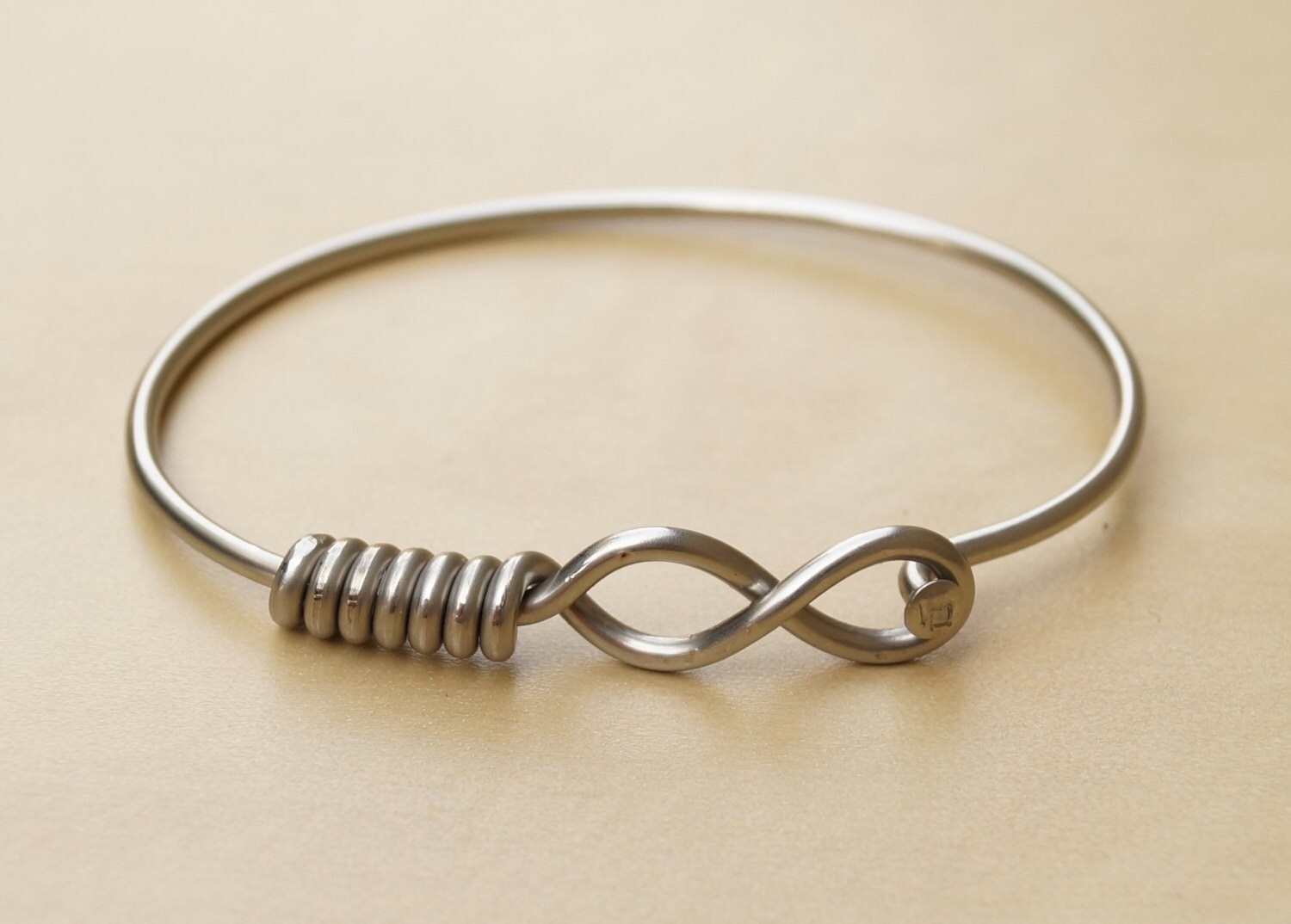 Silver Infinity Bicycle Spoke Bracelet