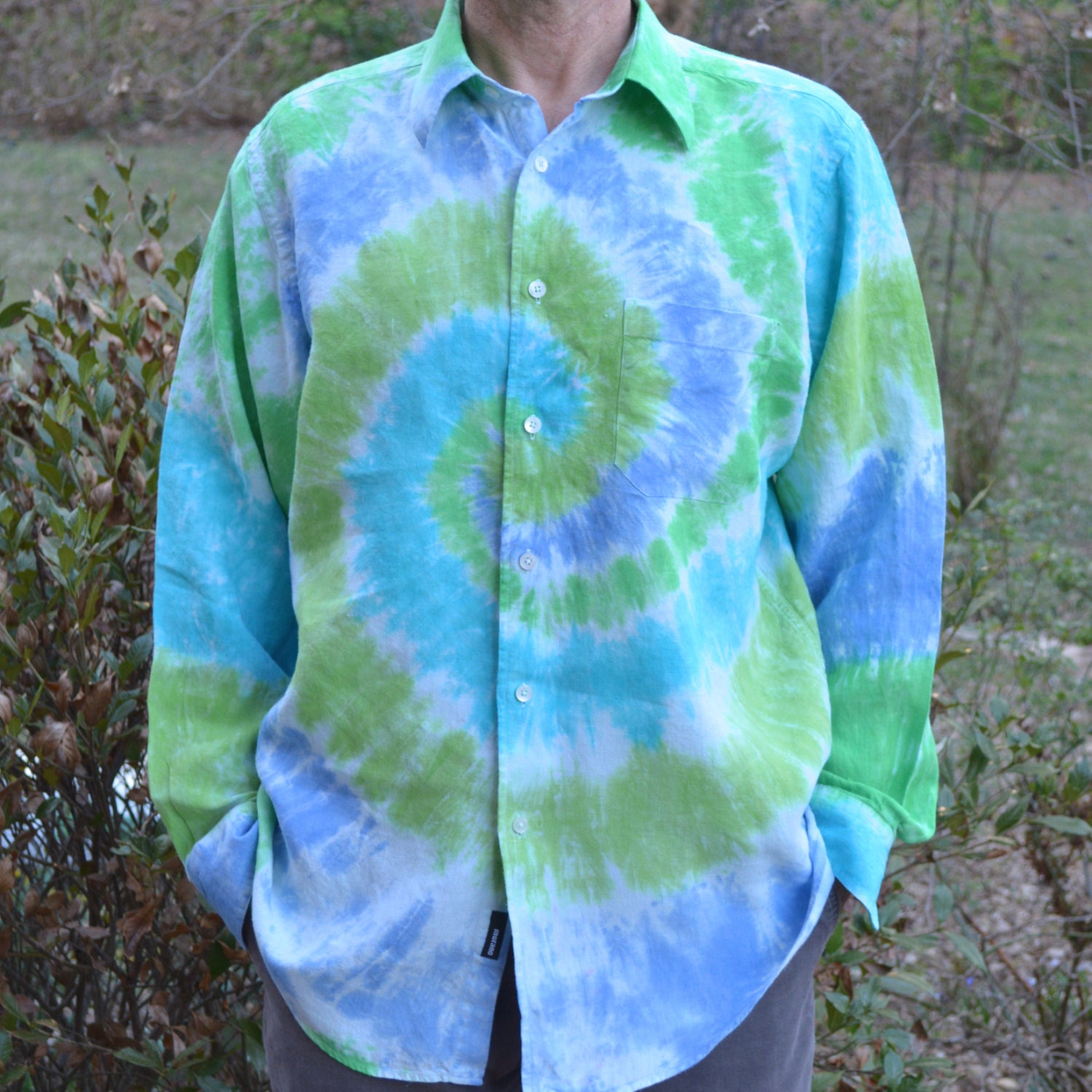 tie dye button up