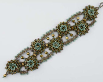 Beading Tutorial - Romantic Rosette Bracelet