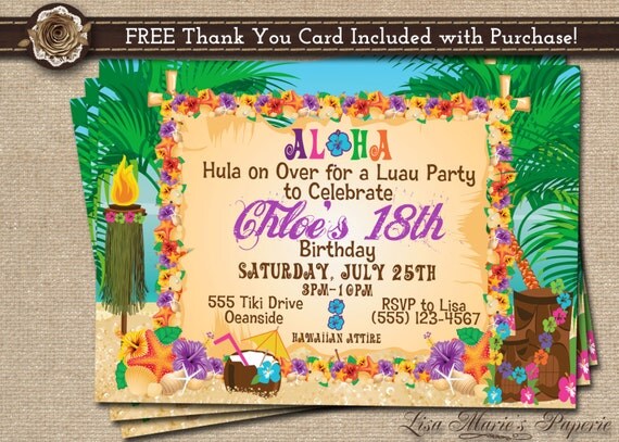 Luau Welcome Sign