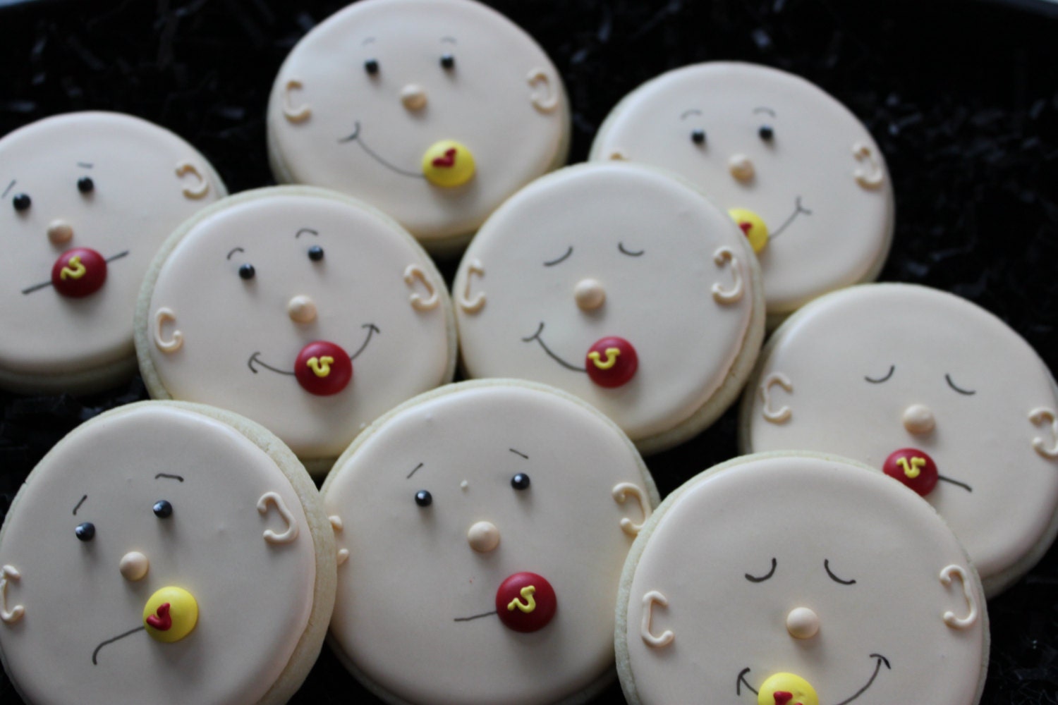 Baby Shower Cookies Pacifier Cookies Baby Shower Favors