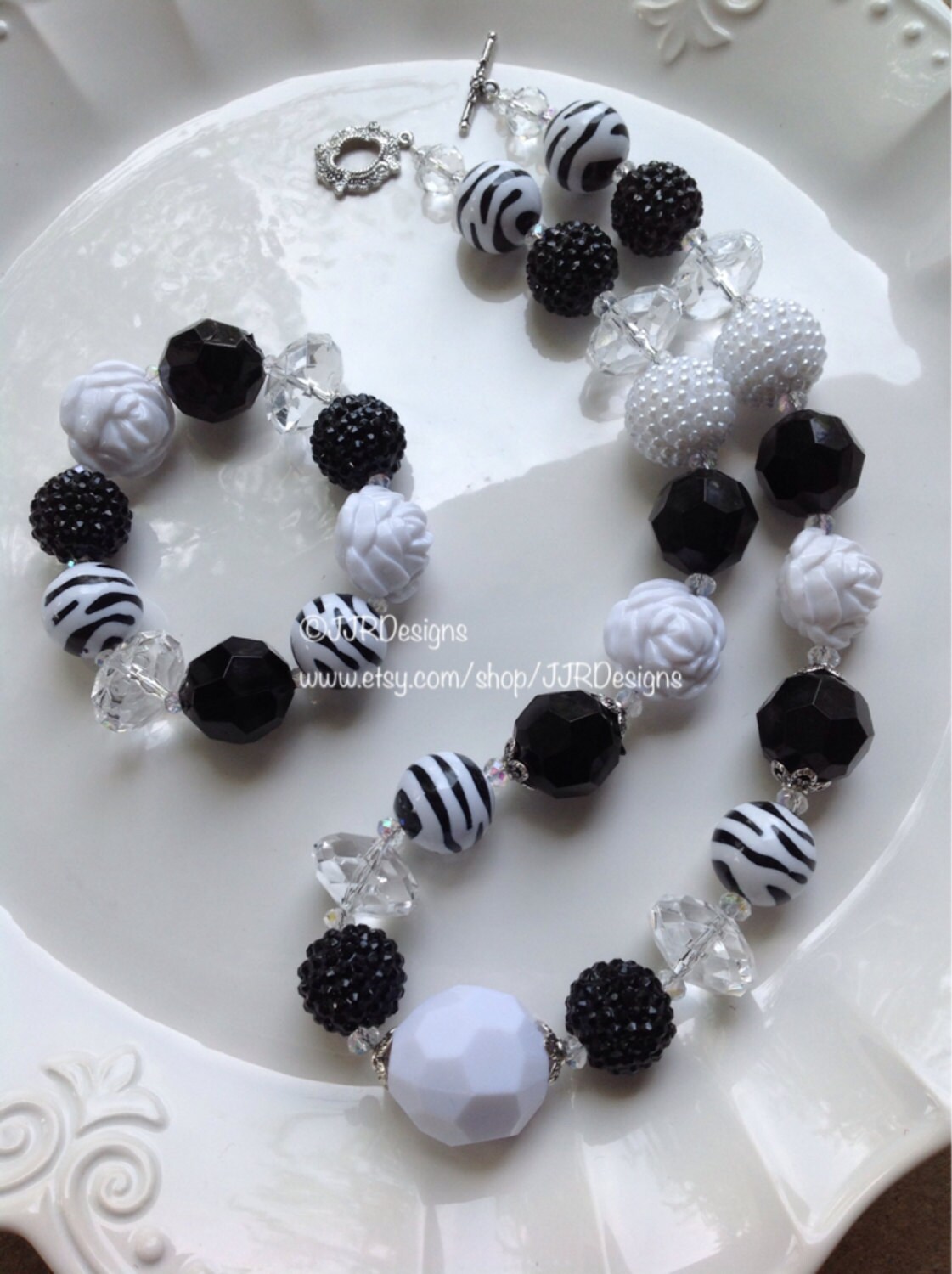 Mustard and Plum Necklace Fall Chunky Necklace by JJRDesigns