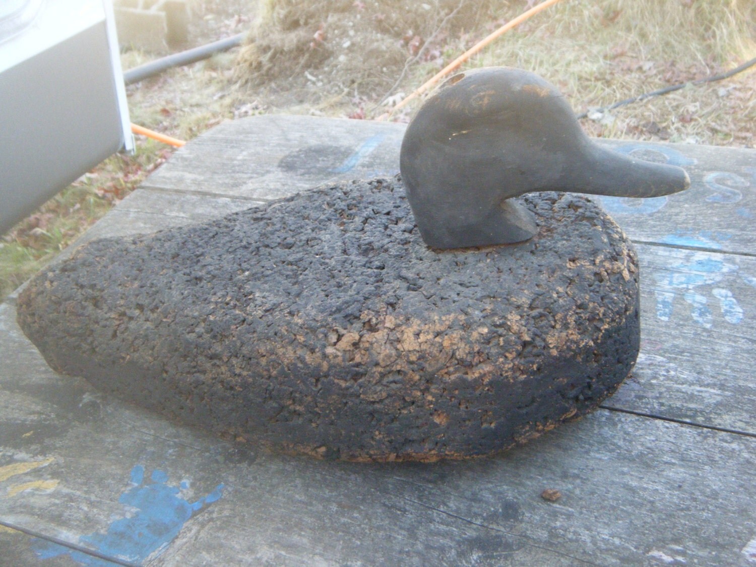 Antique Cork Body Decoy Duck by GoGreenAntique on Etsy