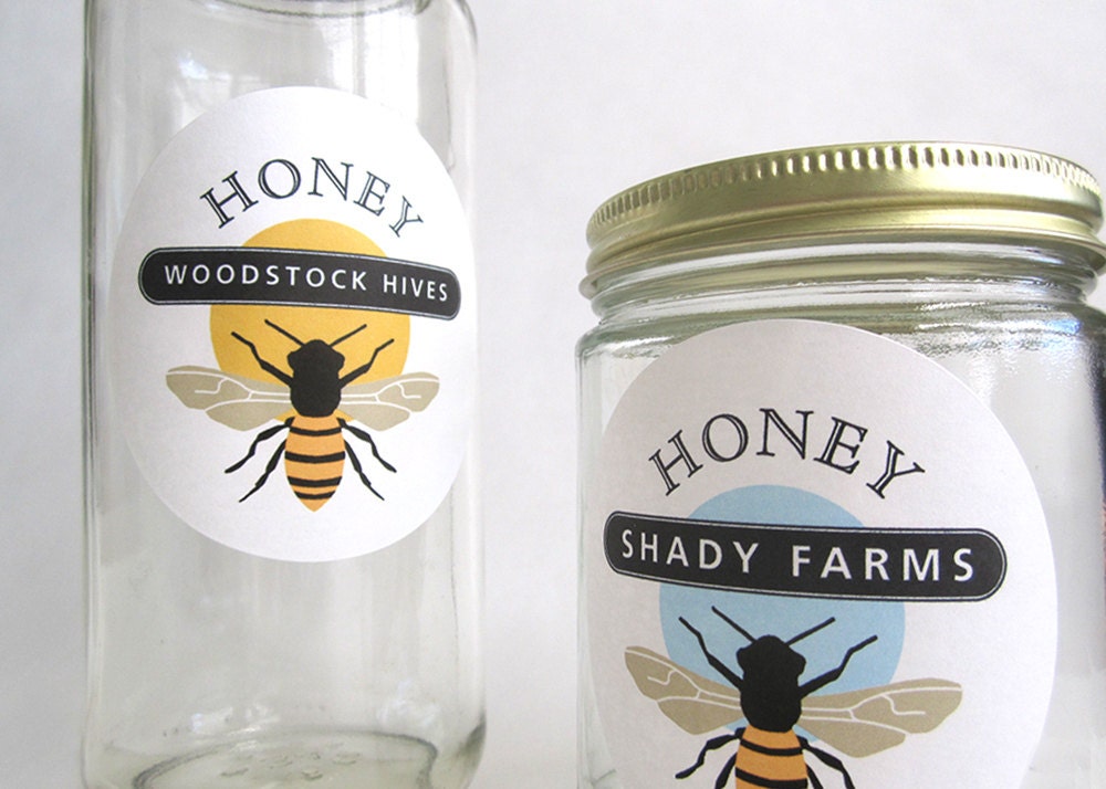 Honey Jar Labels Bee Stickers Gift for Beekeeper Honey