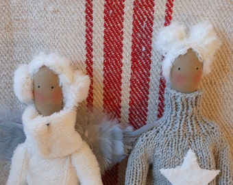 Tilda dolls hair white