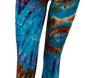 TIE DYE LEGGINGS LIME/BLACK