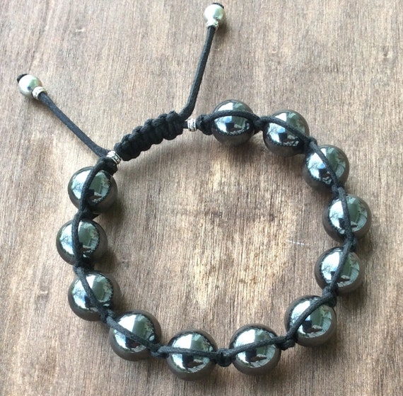 Items similar to Hematite bracelet Unisex on Etsy