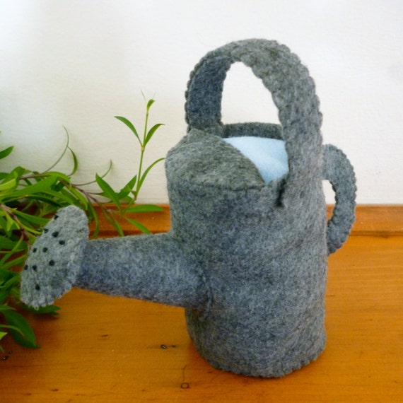 Felt Watering Can Toy Felt Garden Toy Pretend Garden Toy