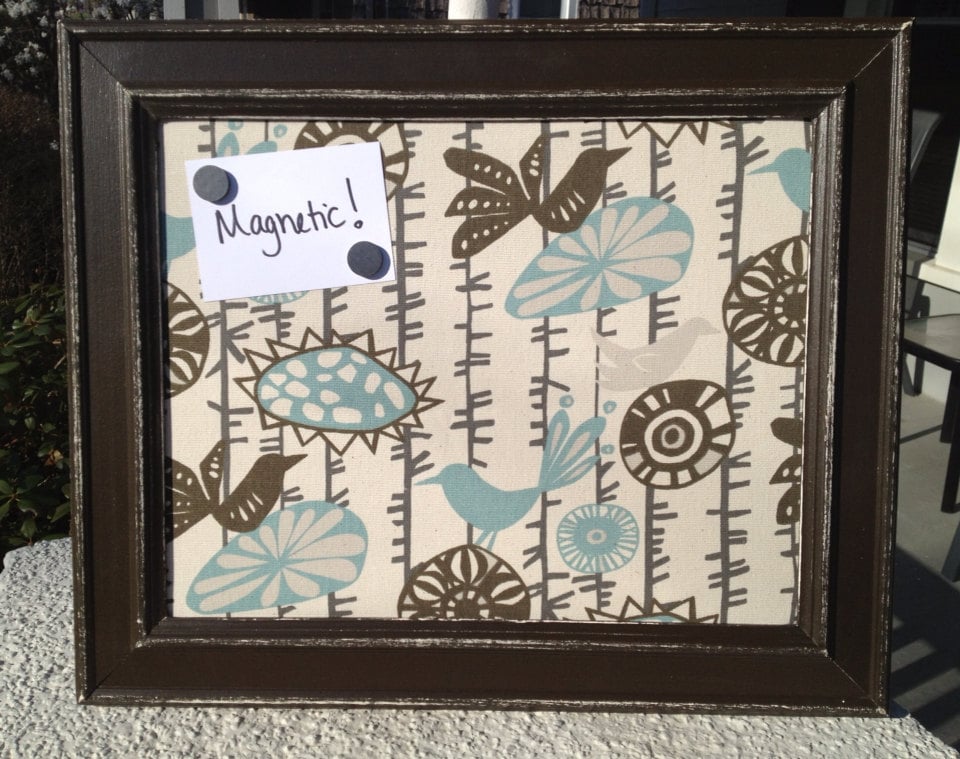Framed Board with UpCycled Vintage Frame by Redesign10