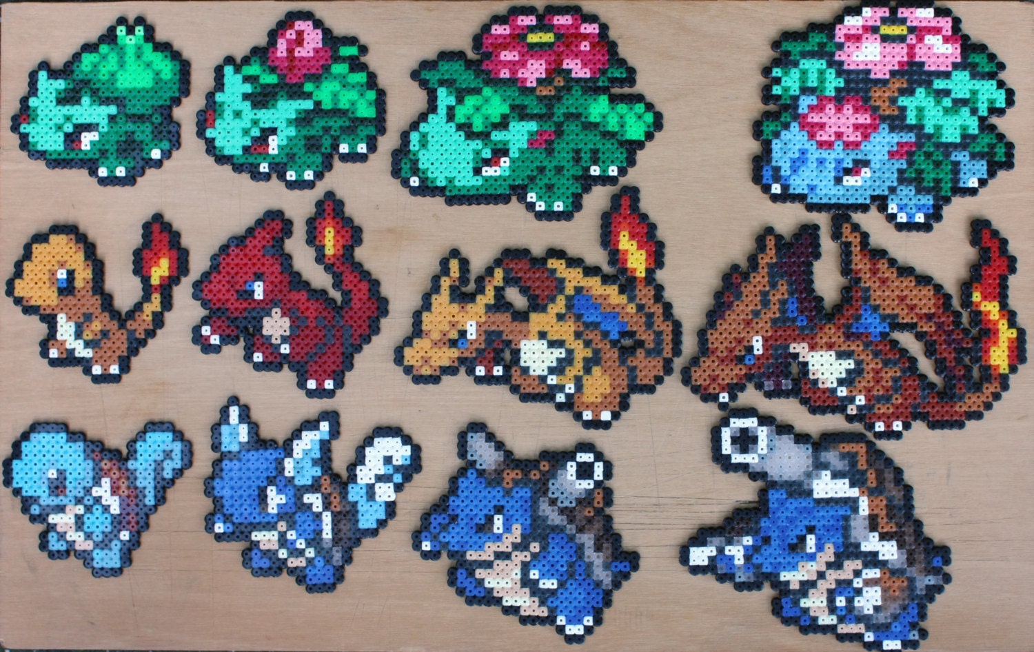 Sprite Pokemon perle génération un Starter Set Hama Perler