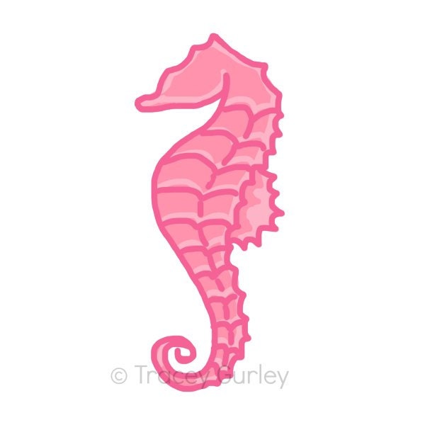 Clip Art Seahorse Clip Art seahorse clipart etsy pink original art download 2 files clip beach art