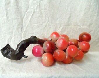 Huge Mid Century Cluster of Grapes- Very Unusual-Very Heavy-Kitchy Home Decor- L@@K!- Retro Display- Vintage Grape Cluster Decor