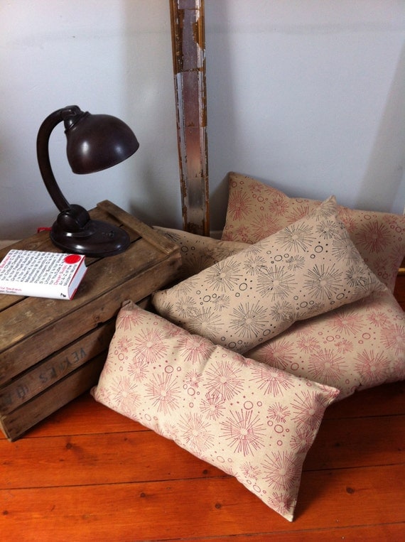 Items similar to Long rectangle cushion "Mars" design on Etsy