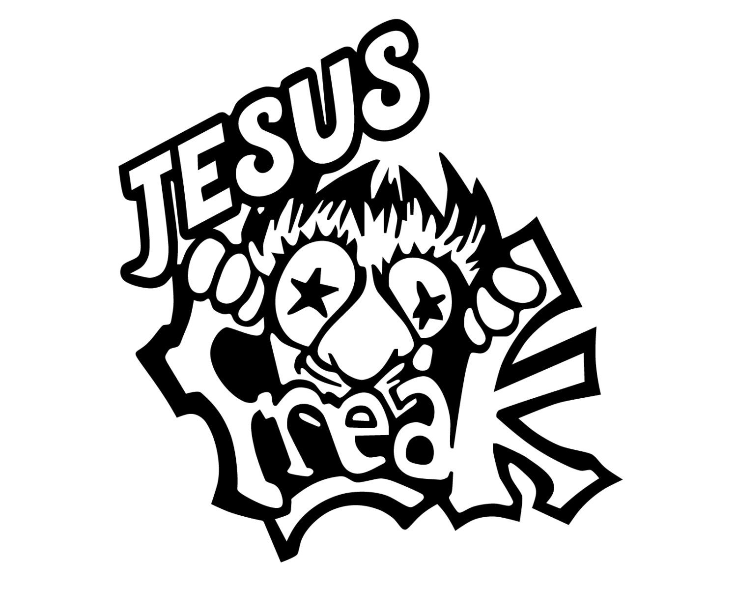 Jesus Freak Bumper Sticker Christian Jesus Freak Decal