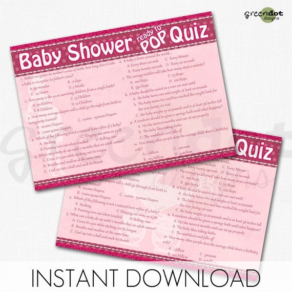 baby girl names quiz pink, quiz, shower printable baby on glitter, games, girl sparkle,