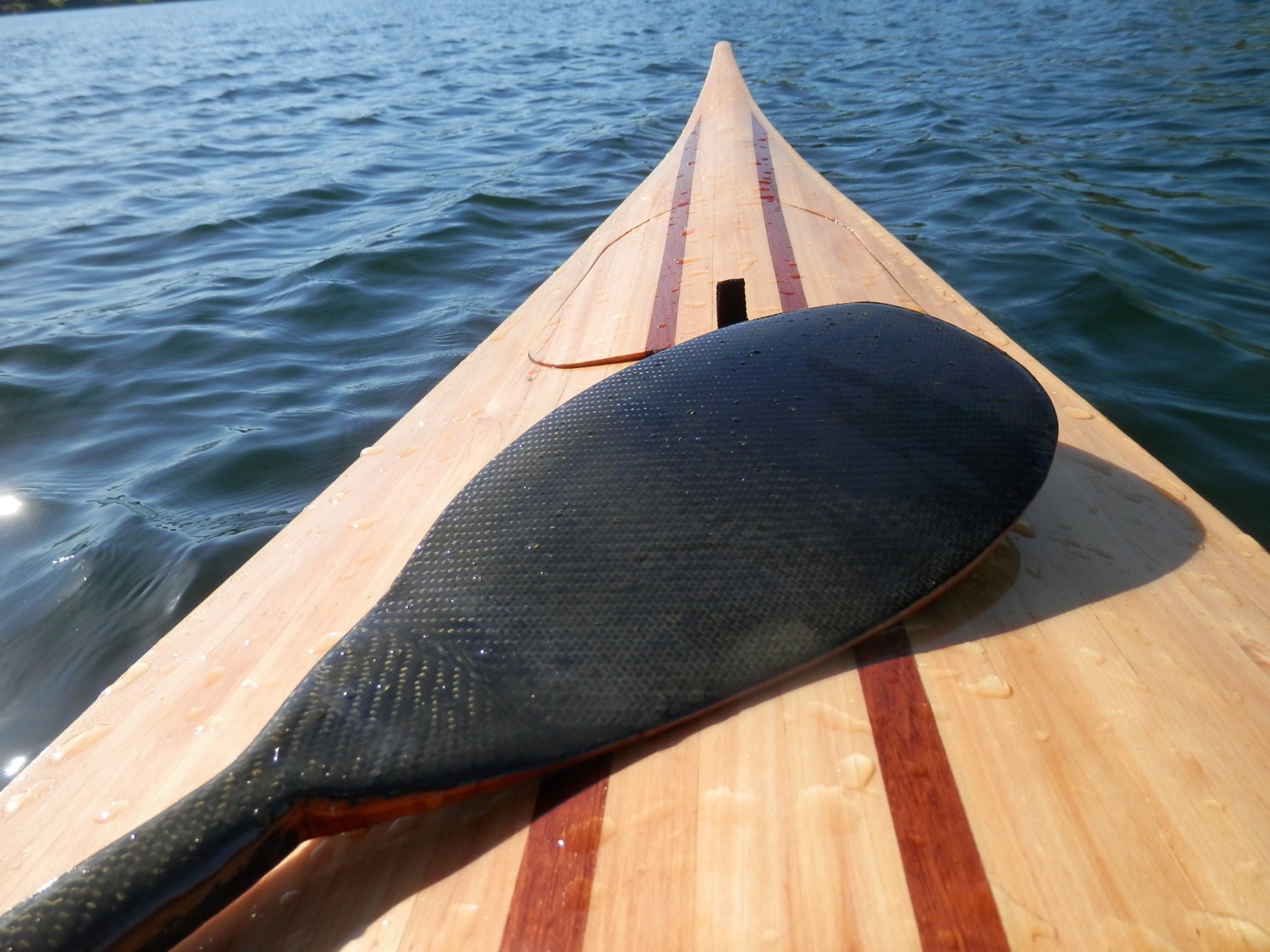 Composite CedarCarbon Fiber Double Blade Kayak Paddle