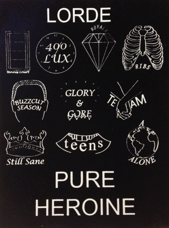 Lorde Pure Heroine Screen Print Poster