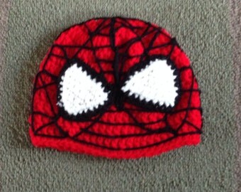 Tuque Spider Crochet spiderman | Etsy