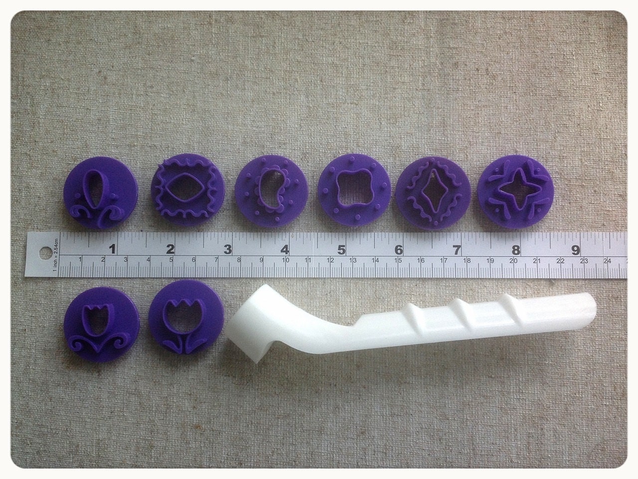 Set of 9 Fondant Decorative Punch Set Fondant by Bakingsupplies