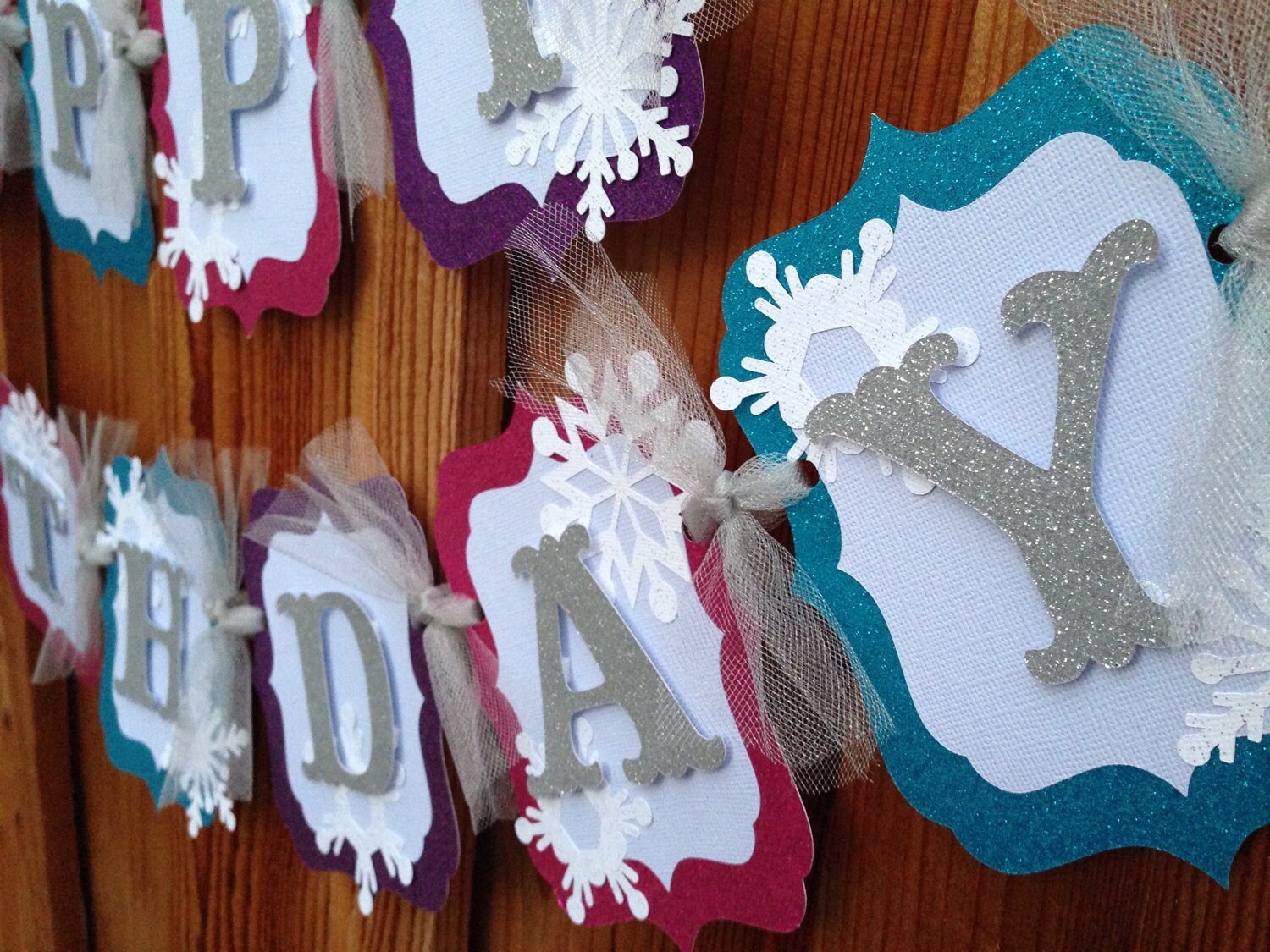 Frozen birthday banner party decorations by CelebrationBanner