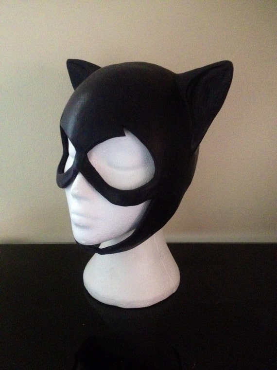 Comic Book Style Catwoman Cowl Mask Costume Prop by HeroWares