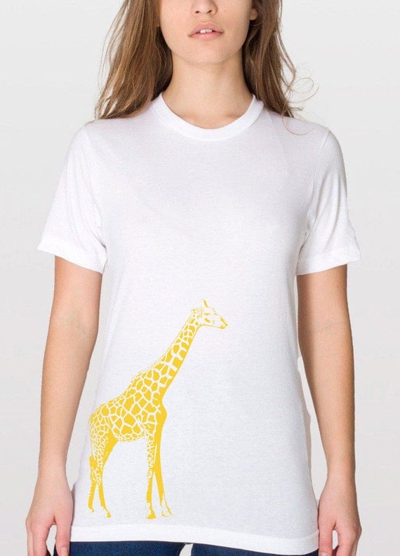 Women's Giraffe Shirt - Giraffe T shirt - Safari Animal Shirt - Animal ...