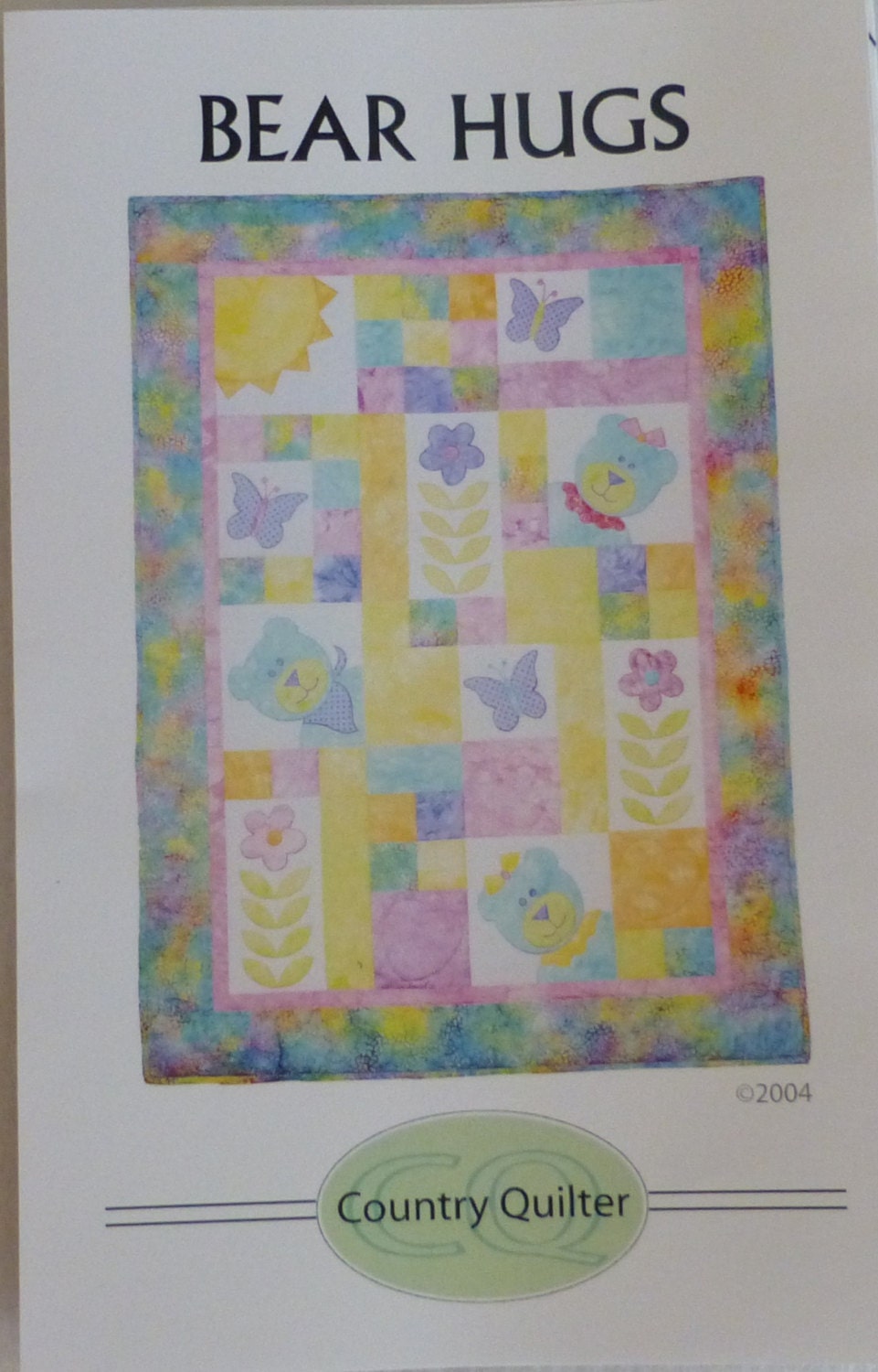 Pattern Bear Hugs Pattern Baby Quilt Pattern Applique