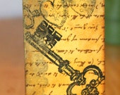 Bookmark, Place Holder, Black Tassel, Corner Bookmark, Falling Keys, Gold Lace, Victorian, Steampunk, by MrsKristenCreations on Etsy