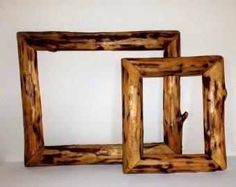 Handmade Twig Style Open Frame Set Rustic Home Decor
