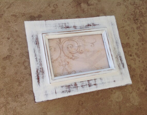 white picture frame shabby chic decor 4x6 white picture frame shabby chic decor 4x6