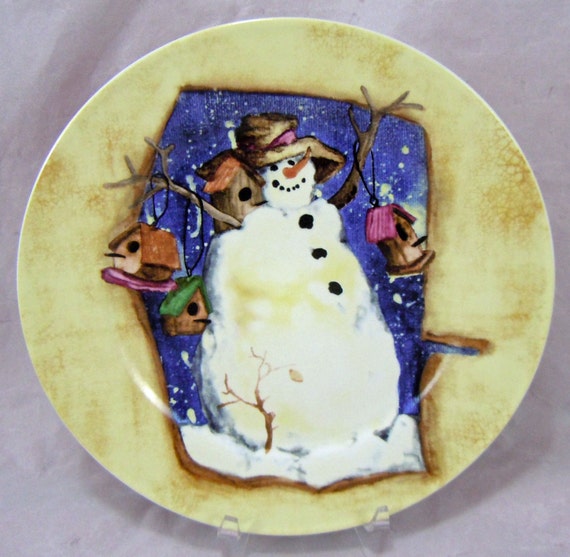 SALE Royal Norfolk Snowman Display Plate by RichardsRarityRealm