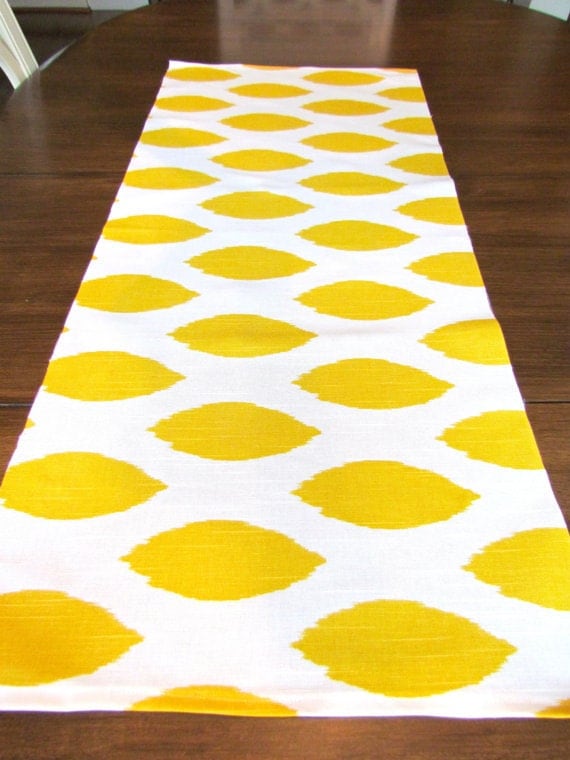YELLOW TABLE RUNNER 12 x 48 Yellow Table Runners Wedding