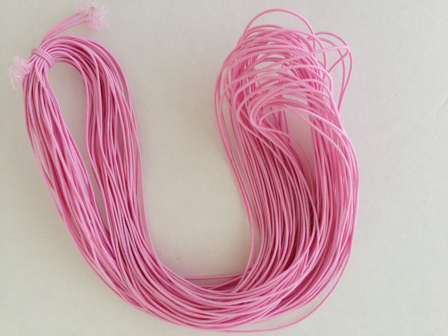 Baby Pink Elastic Stretch Shock Cord Size 1mm Length 25 yards