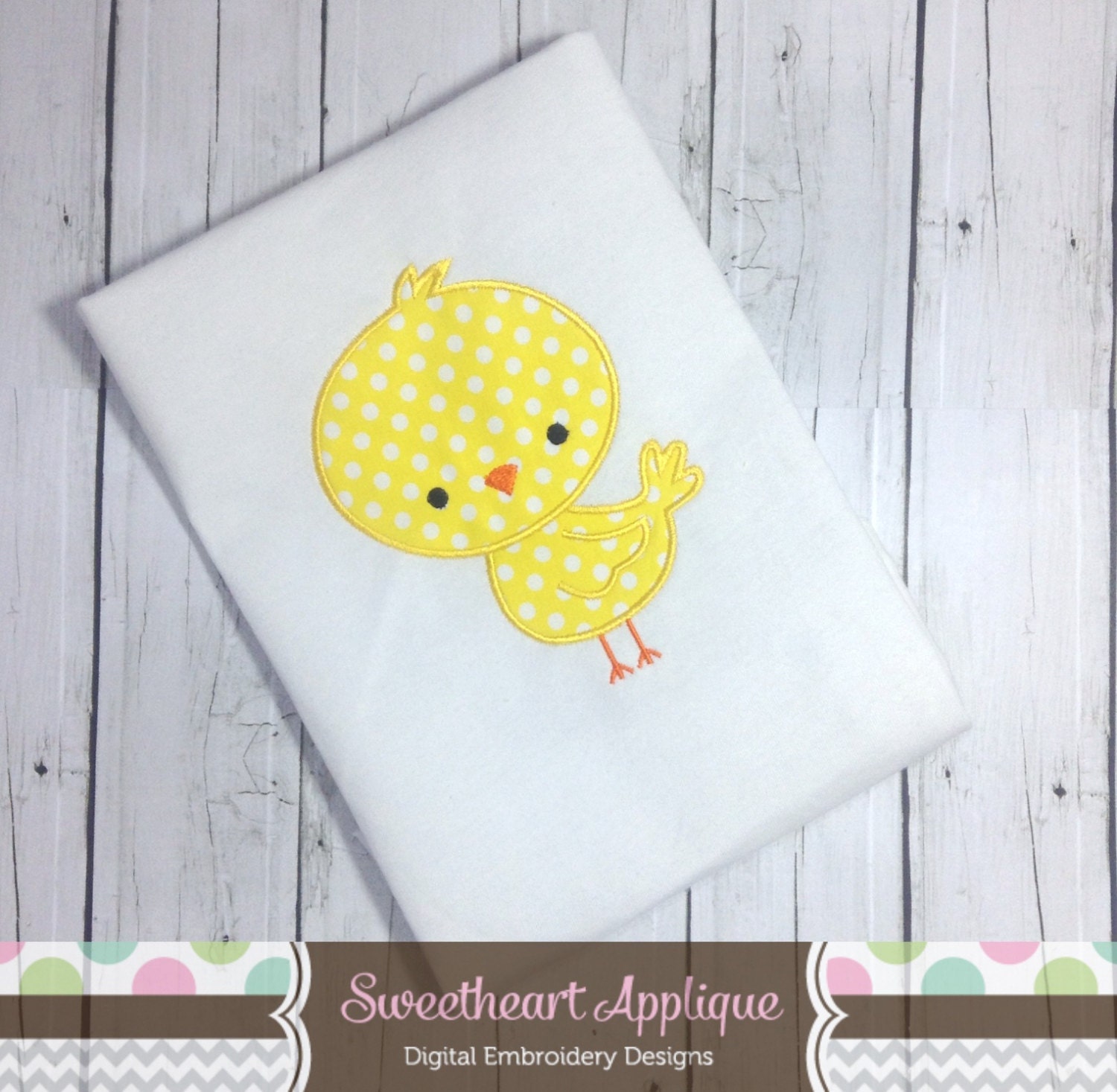 Baby Chick Applique Design Baby Chick Machine Embroidery