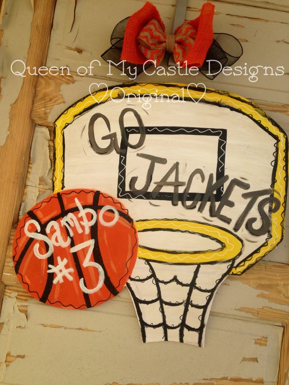 Basketball Goal Door Hanger by queensofcastles on Etsy
