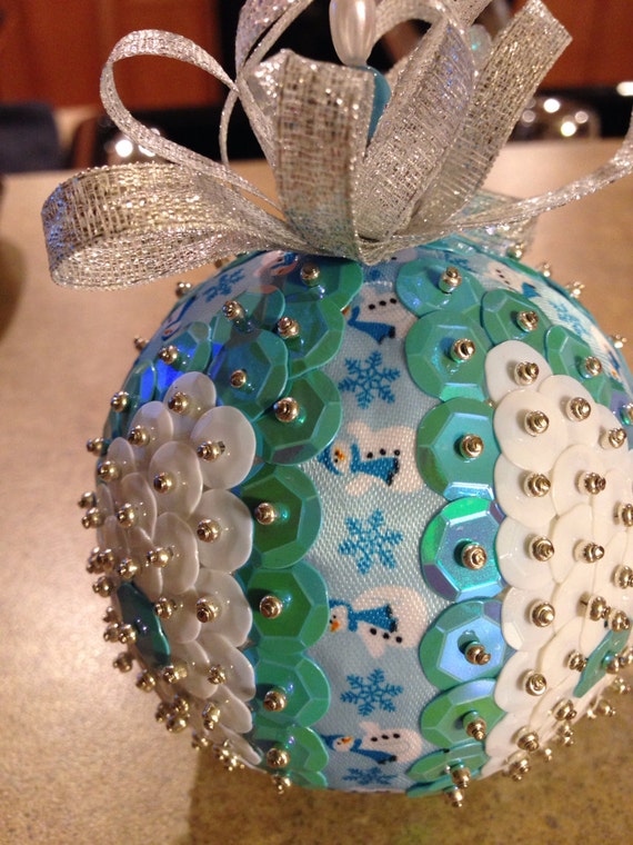 Items similar to Handmade sequin ornaments on Etsy