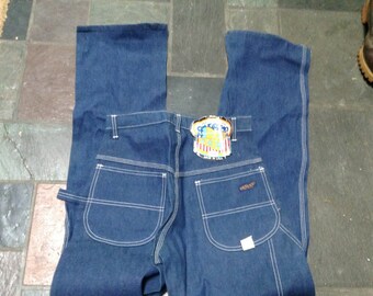 Vintage deadstock denim painter carpenter jeans dee cee men's all cotton 1970s made USA pick 1 unwashed work pants boots t shirts sneakers