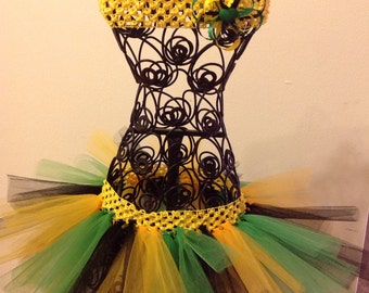 Black green yellow tutu