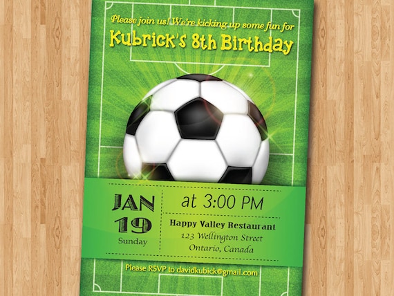 Carte D Invitation Anniversaire De Foot Coleteremelly Blog