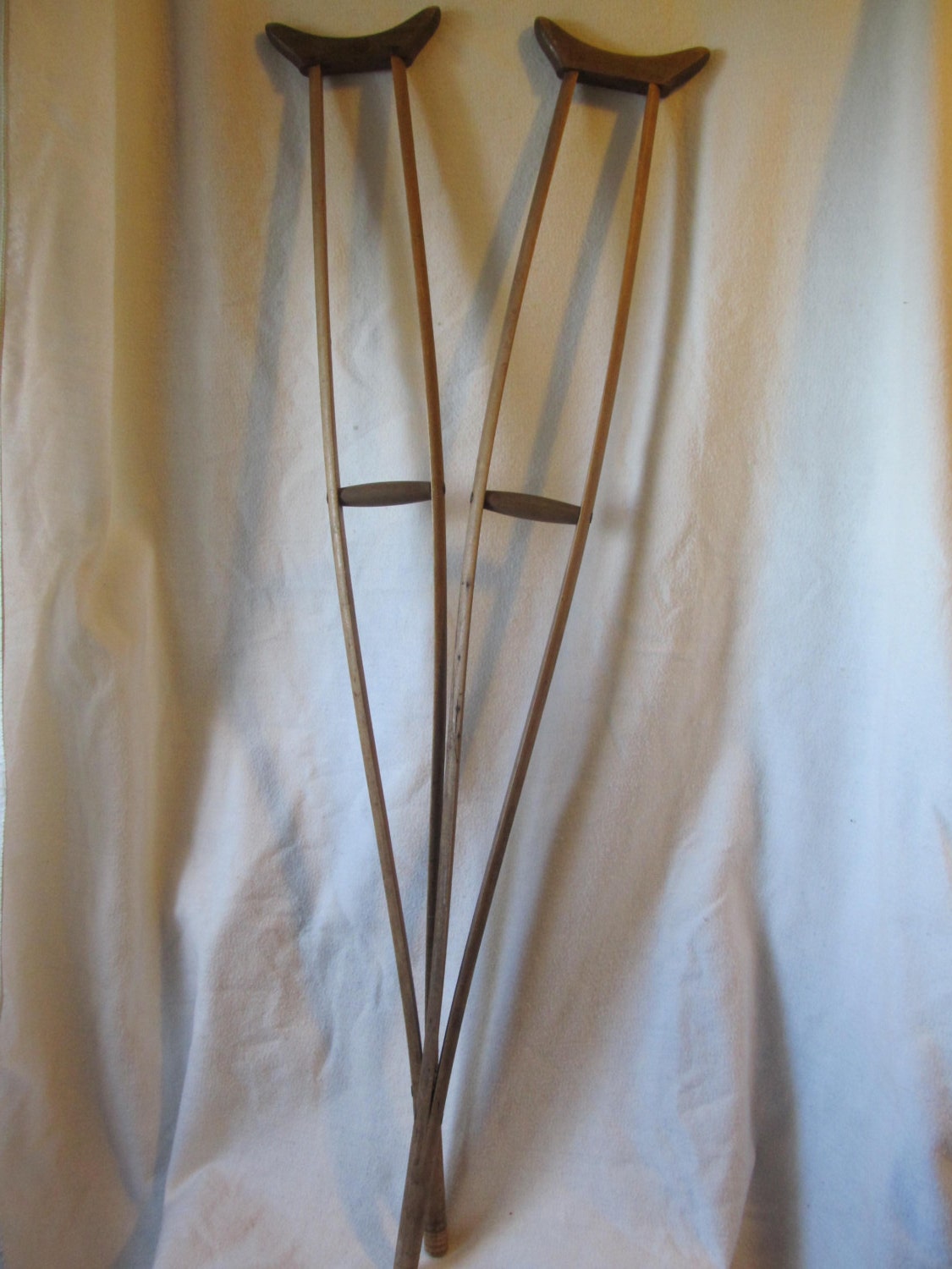Antique Wooden Crutches by RiosOddRelics on Etsy