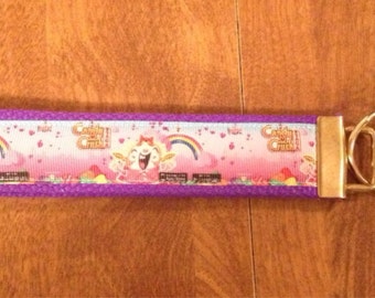Candy Crush Saga wristlet key fob holder keychain