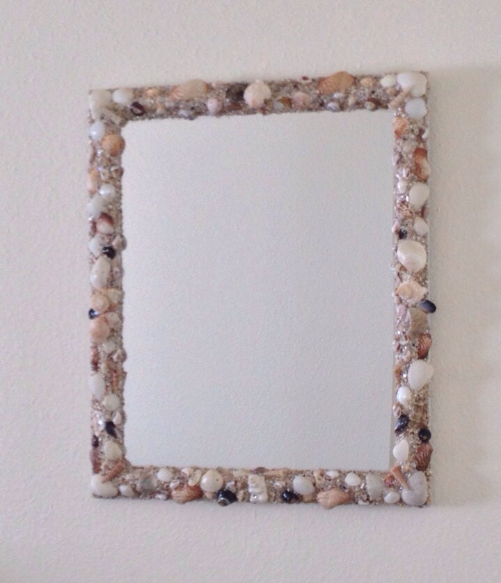Mirror with shell frame wall mirror. by DiversityArtStudio on Etsy
