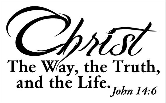 Christ The Way the Truth and the Life Car Decal