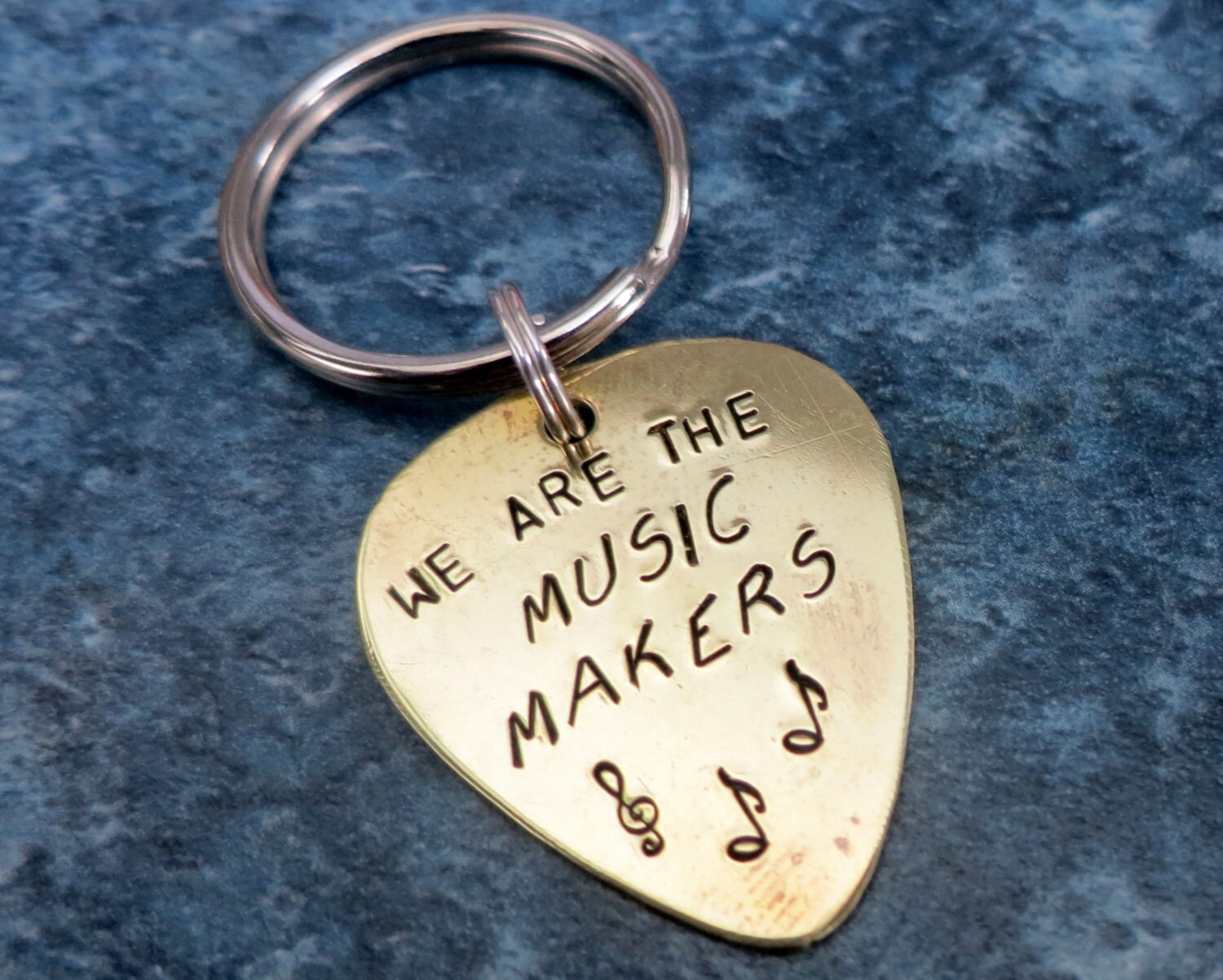 Music Makers guitar pick Keychain Ready to by downtothewiregifts
