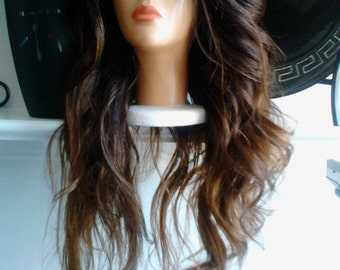 Enough Said!!! Live more...new summer look top quality brazilian middle u part wig unit long mixed lengths beautiful ombre mix 16 18 20 22"