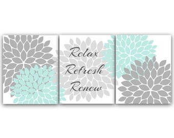 Bath Wall Art bathroom wall art relax refresh renew canvas or prints teal Bath Wall Art bathroom wall art relax refresh renew canvas or prints teal