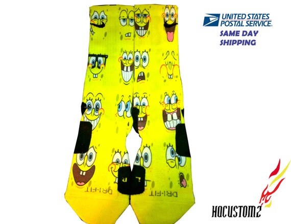 spongebob socks nike